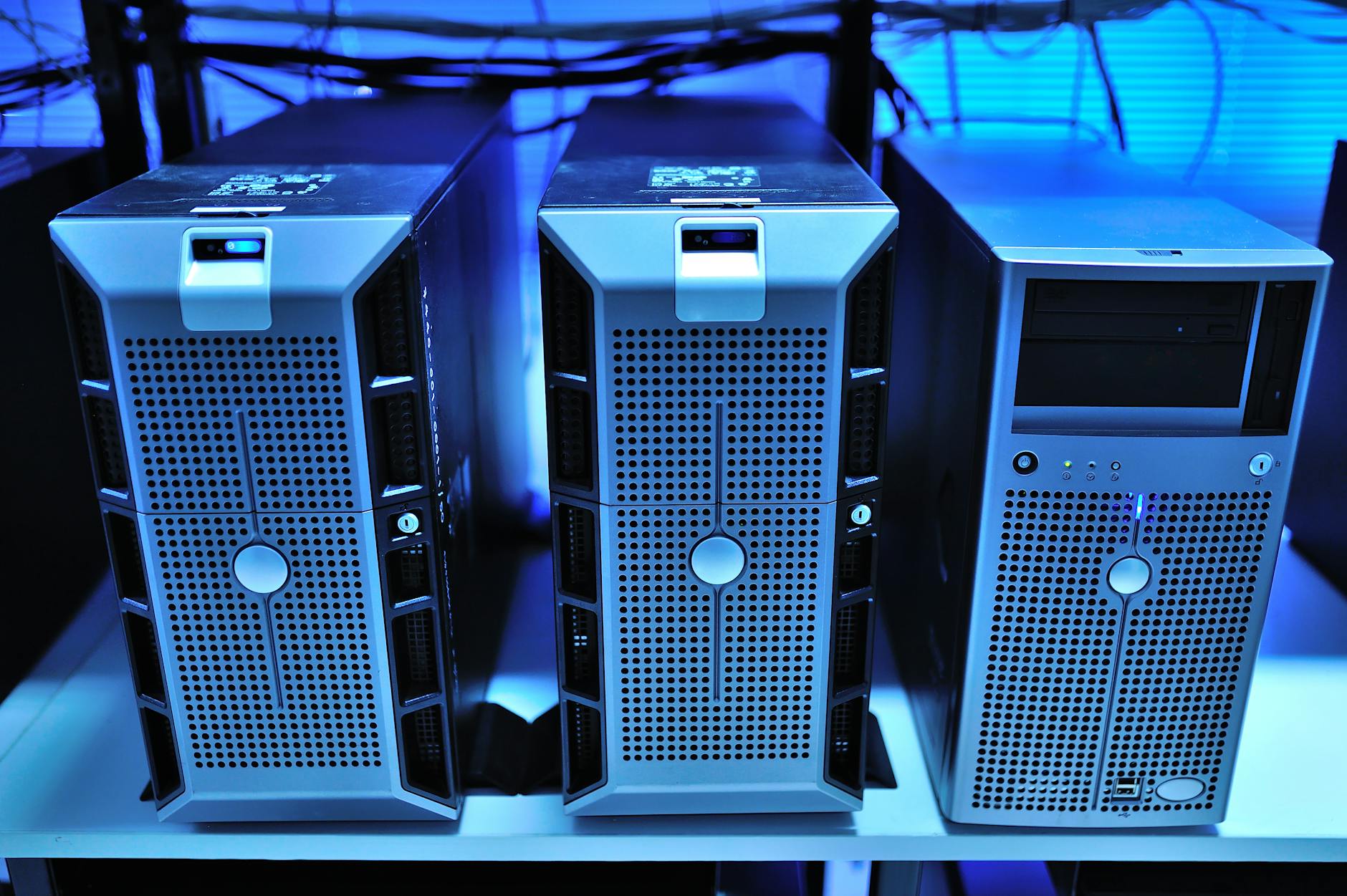 Server rack infrastructure representing fast web indexing and SEO