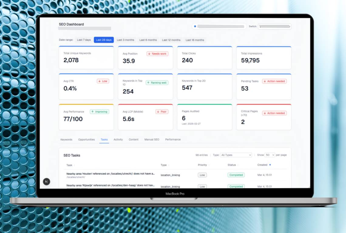 Agentic SEO system detail